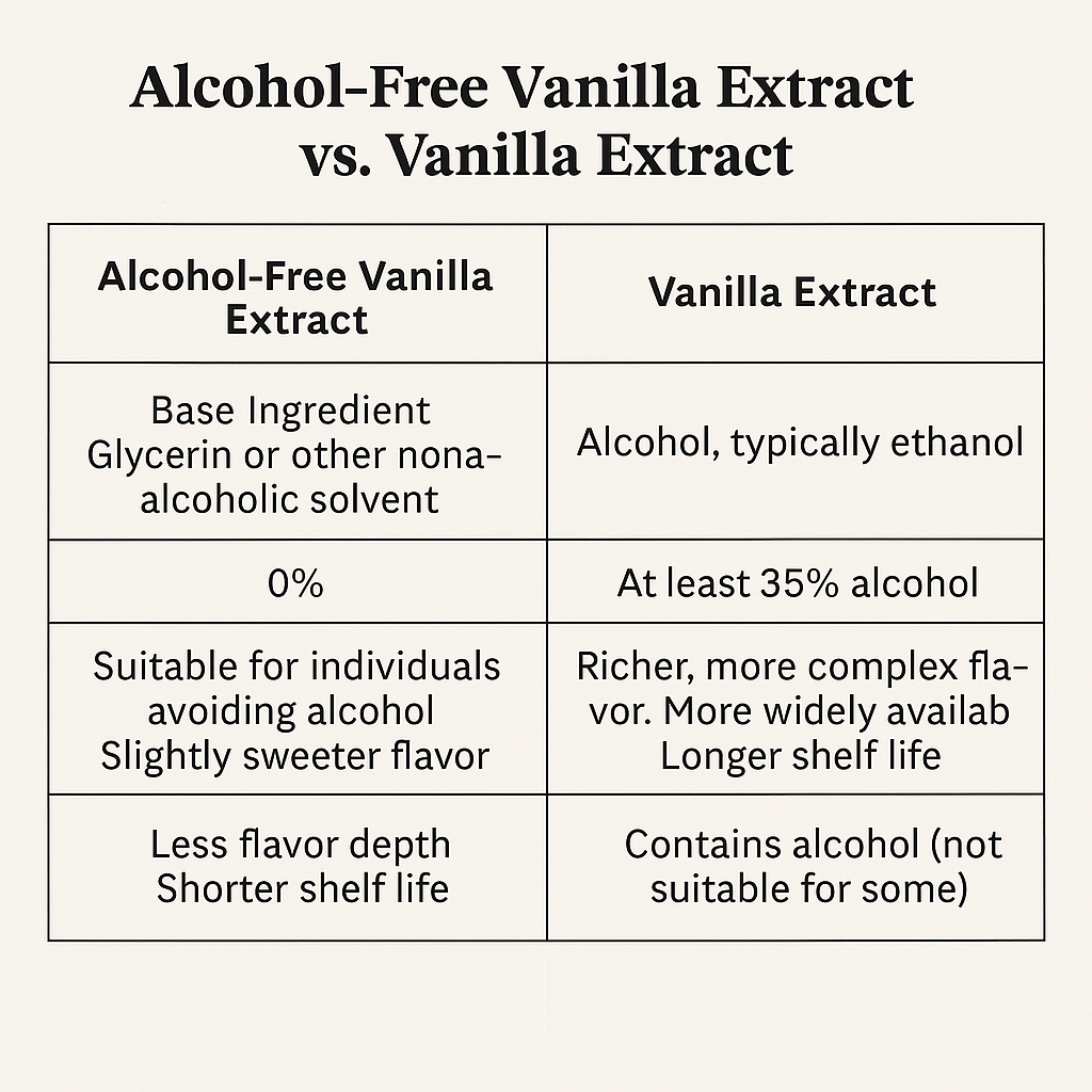 Alcohol-Free Vanilla Extract vs. Vanilla Extract: Which One is Better?